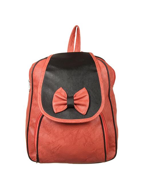 red leatherette (pu) regular backpack - 15514858 - Very Small Image - 1