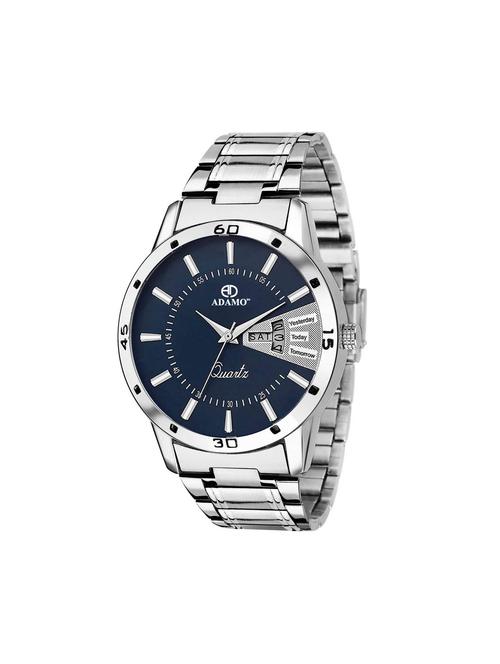 adamo round dial analog watch a826sm05 - 15515186 - Very Small Image - 1