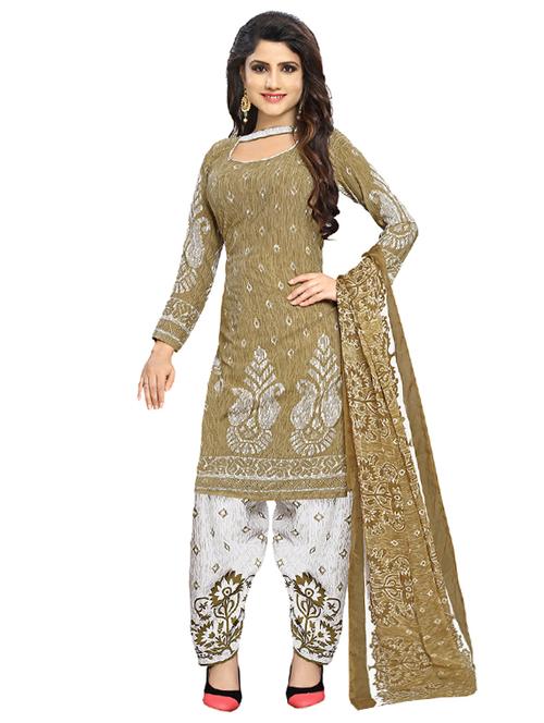 beige unstitched suit - 15515925 - Very Small Image - 1