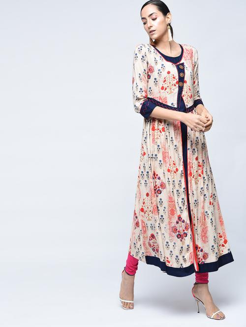 high slit printed kurta - 15517718 - Very Small Image - 1