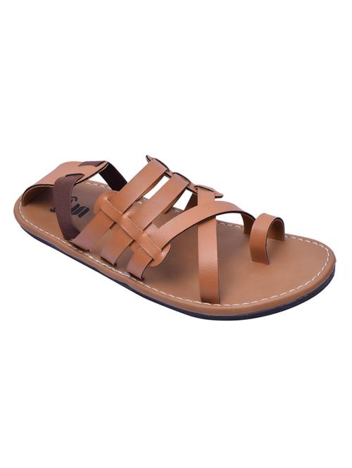 tan leather back strap sandals - 15517757 - Very Small Image - 1