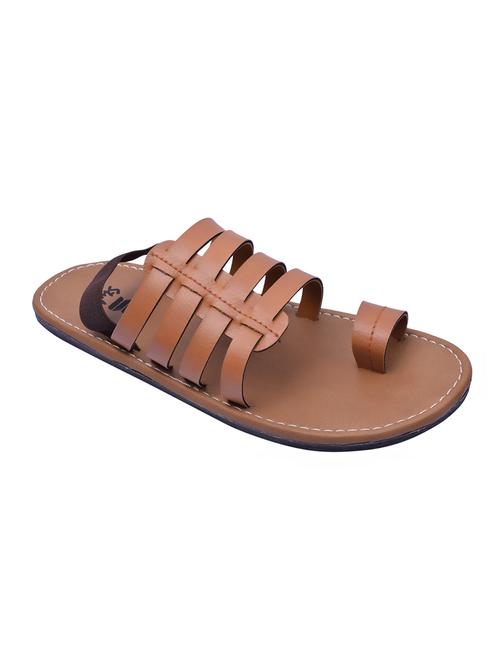 tan leather back strap sandals - 15517763 - Very Small Image - 1