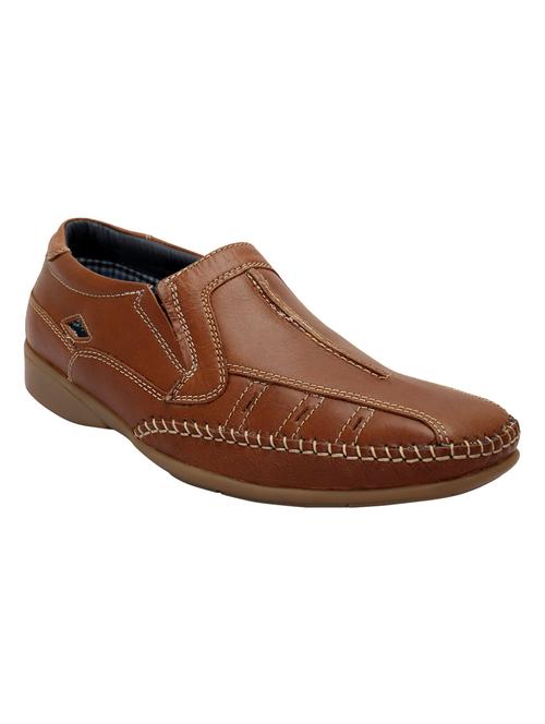 tan leather formal slip ons - 15517848 - Very Small Image - 1