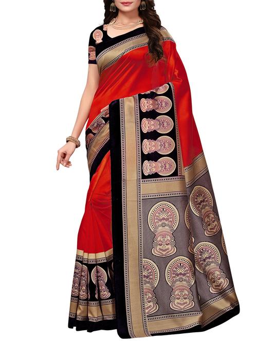 contrast border mysore silk saree - 15518136 - Very Small Image - 1