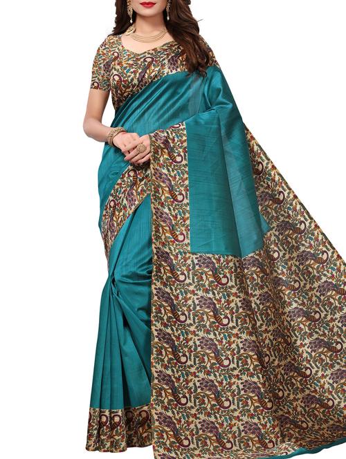contrast border mysore silk saree - 15518152 - Very Small Image - 1