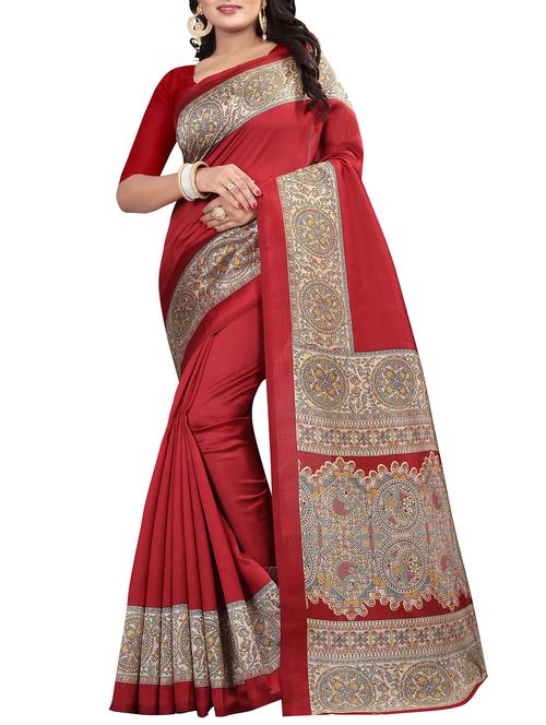 contrast border mysore silk saree - 15518173 - Very Small Image - 1