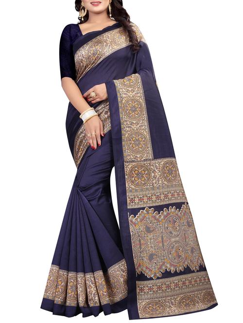 contrast border mysore silk saree - 15518175 - Very Small Image - 1