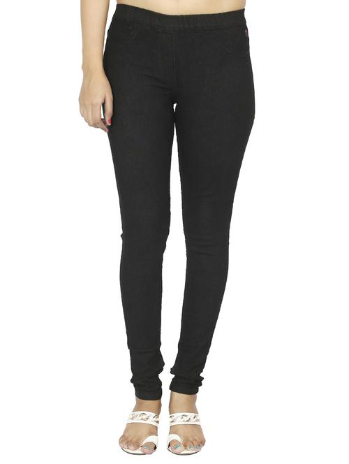 mid waist solid jegging - 15518269 - Very Small Image - 1