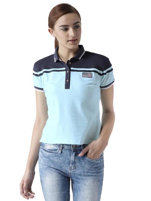 color block polo t-shirt - 15519429 - Very Small Image - 1