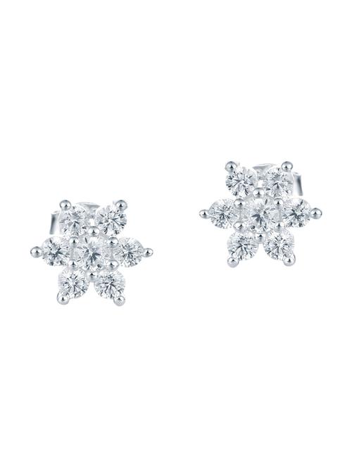 silver tone stone earrings - 15519612 - Very Small Image - 1