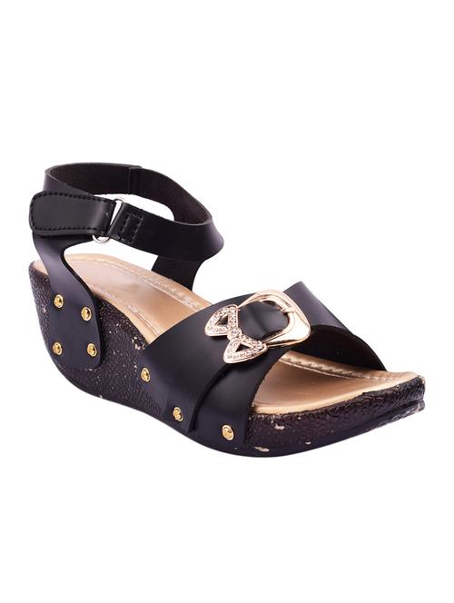 black ankle strap wedges - 15520304 - Very Small Image - 1