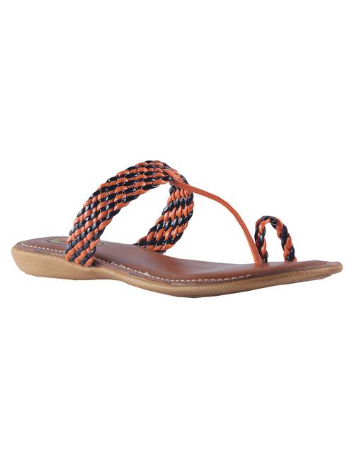 orange one toe sandals - 15520347 - Very Small Image - 1