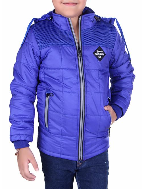 blue polyester quilted jacket - 15522237 - Very Small Image - 1