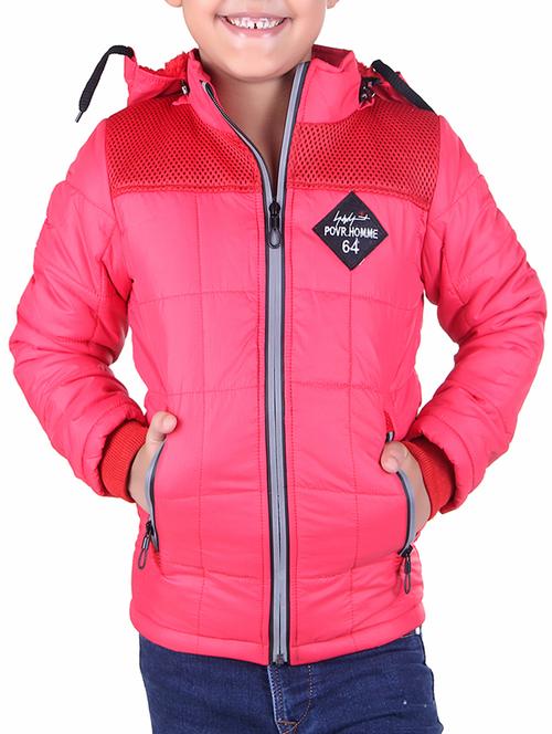 red polyester quilted jacket - 15522238 - Very Small Image - 1