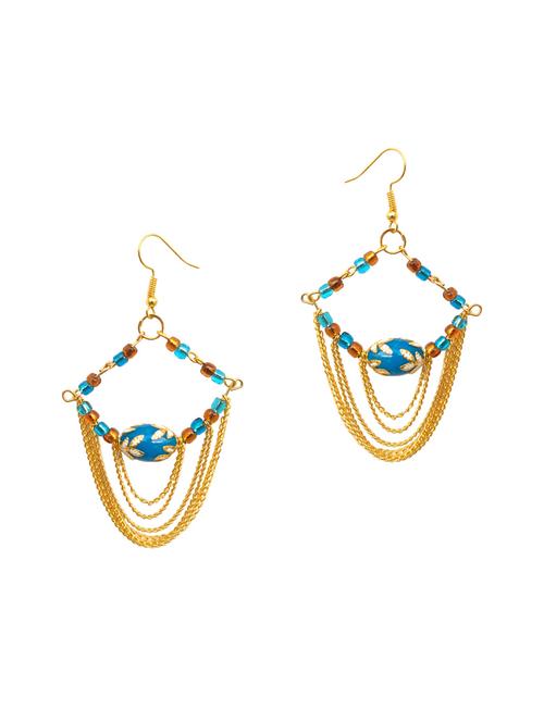 blue drop earring - 15522333 - Very Small Image - 1