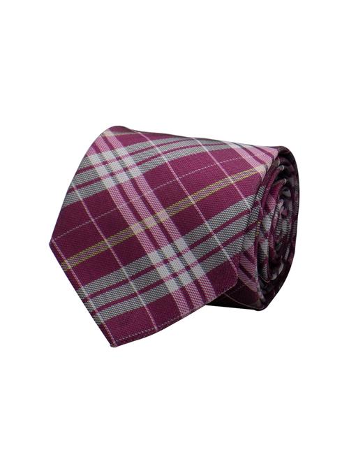 pink micro fiber tie with pocketsquare - 15522542 - Very Small Image - 1