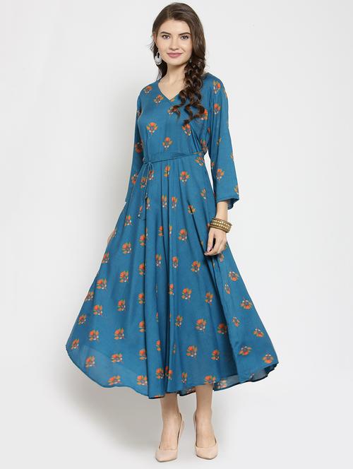 a-line printed kurta - 15523715 - Very Small Image - 1
