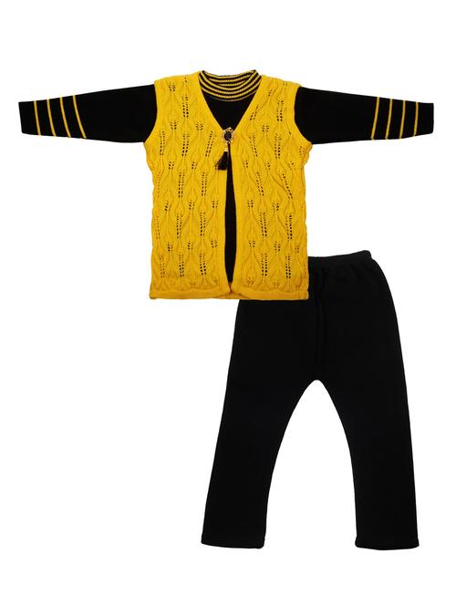 yellow wool twin set - 15523731 - Very Small Image - 1
