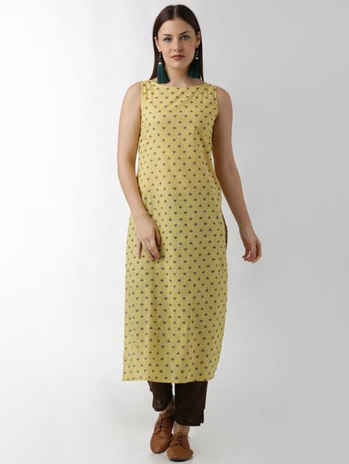 printed straight kurta - 15524651 - Very Small Image - 1