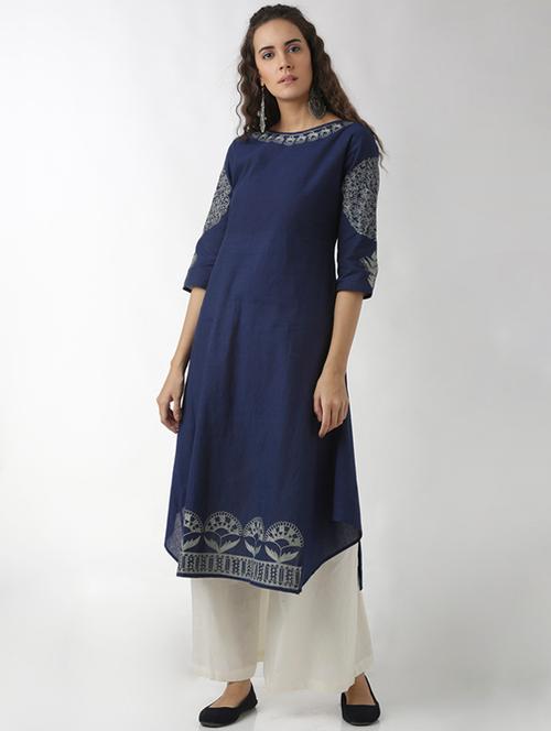 embroidered straight kurta - 15524661 - Very Small Image - 1