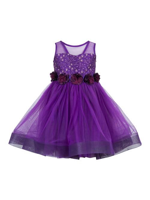purple net frock - 15524791 - Very Small Image - 1