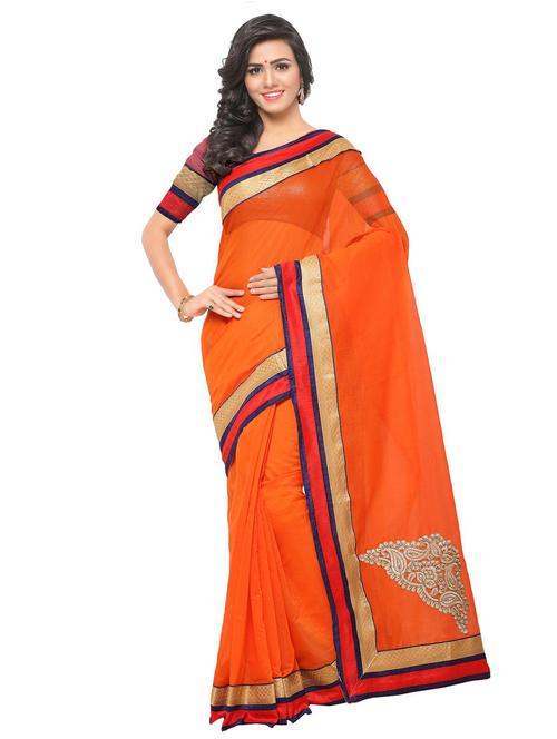 zari border chanderi saree - 15525418 - Very Small Image - 1