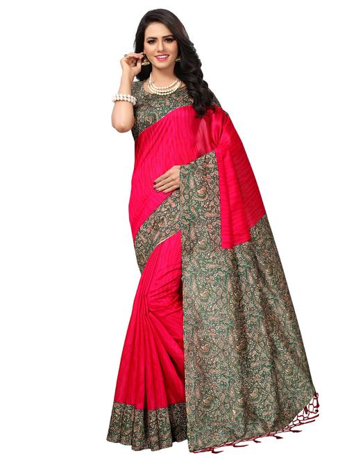 contrast border mysore silk saree - 15525482 - Very Small Image - 1