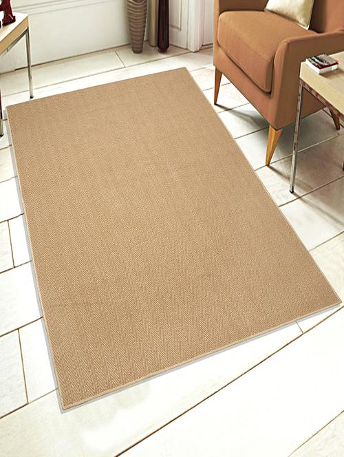 jute n cotton floor carpet- 150x210 cm - 15526730 - Very Small Image - 1