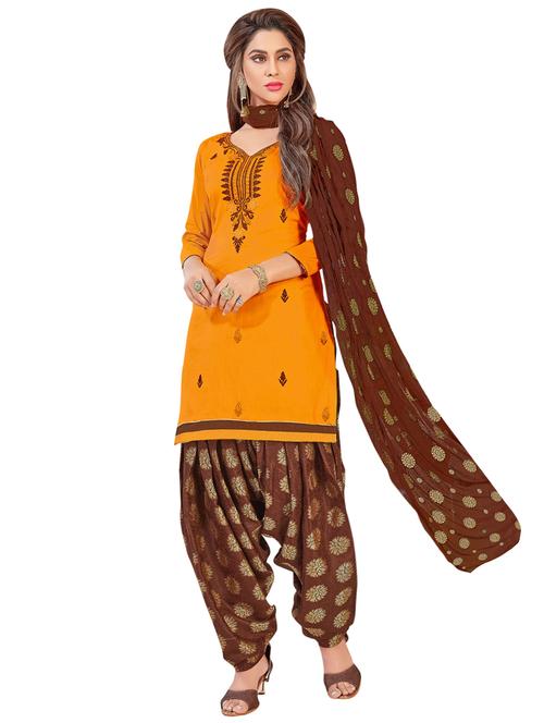 embroidered unstitched patiyala suit - 15526884 - Very Small Image - 1