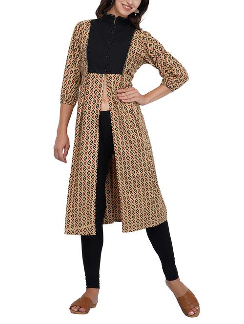 high slit printed kurta - 15527112 - Very Small Image - 1