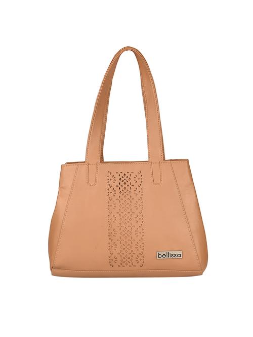 brown leatherette (pu) handbag - 15527140 - Very Small Image - 1