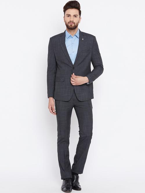 grey polyester single breasted suit - 15527558 - Very Small Image - 1