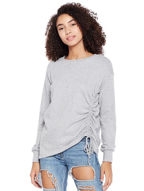 ruched detail long sleeved sweatshirt - 15527688 - Very Small Image - 1