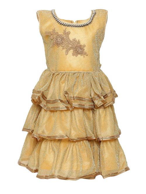 beige silk frock - 15528350 - Very Small Image - 1