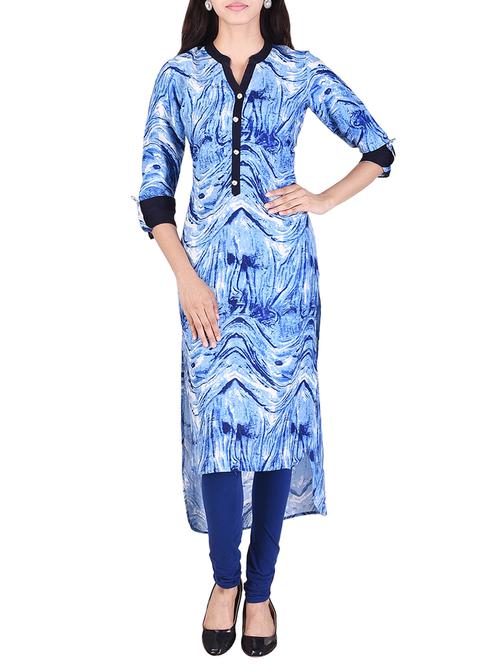 high - low abstract kurta - 15529369 - Very Small Image - 1