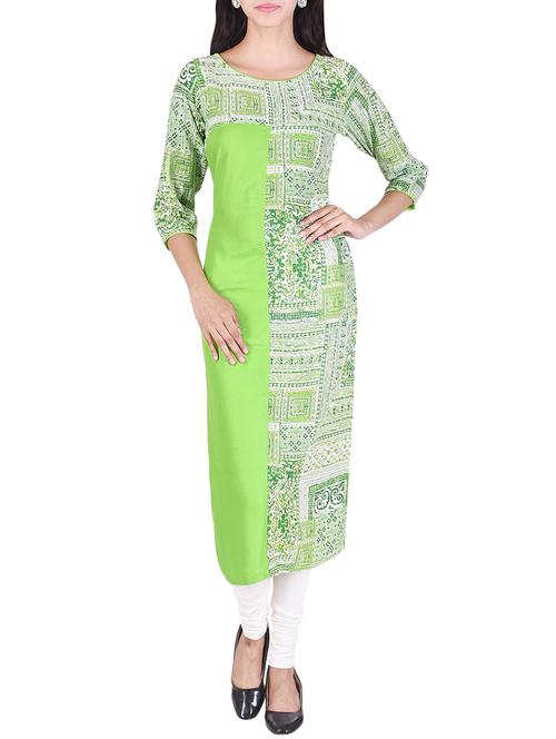 straight printed kurta - 15529375 - Very Small Image - 1