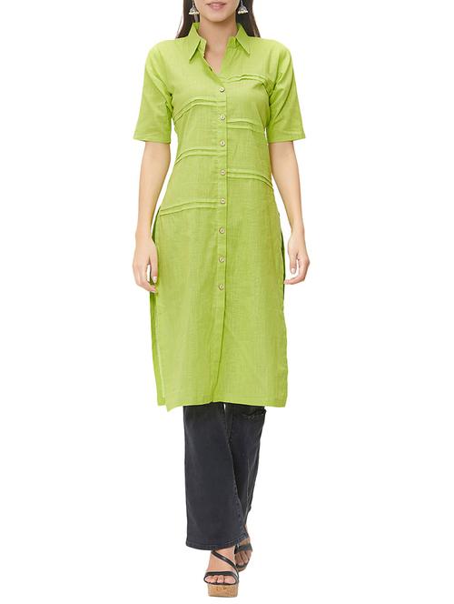 pintucks straight kurta - 15529424 - Very Small Image - 1