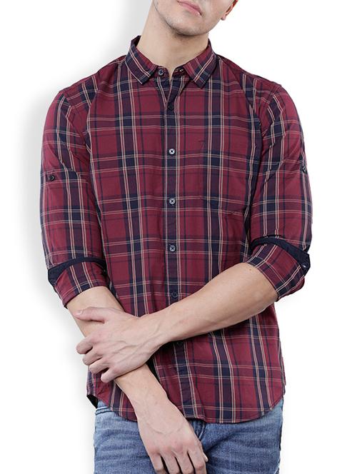 red cotton casual shirt - 15529462 - Very Small Image - 1