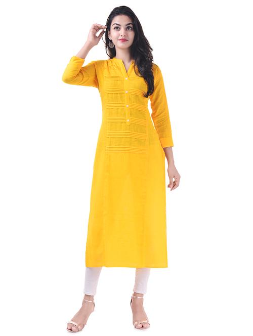 straight pintucks kurta - 15529774 - Very Small Image - 1