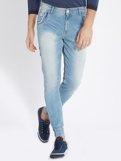blue cotton joggers - 15530608 - Very Small Image - 1