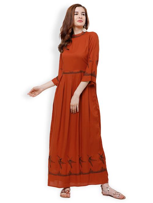 pleat detailed printed maxi dress - 15533073 - Very Small Image - 1