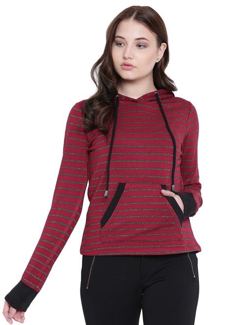 striped hooded sweatshirt - 15533249 - Very Small Image - 1