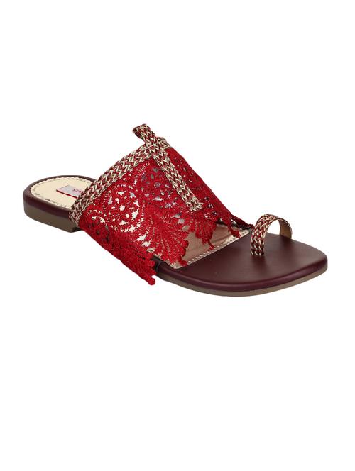red one toe sandals - 15533378 - Very Small Image - 1
