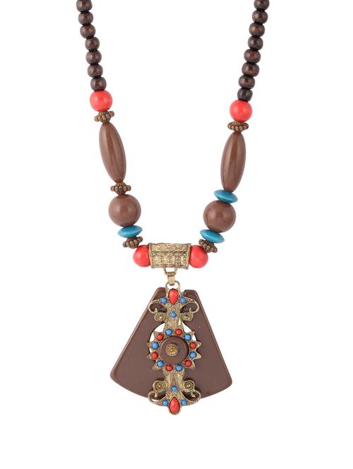 multi colored long necklace - 15534218 - Very Small Image - 1