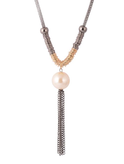 metallic tone long necklace - 15534226 - Very Small Image - 1