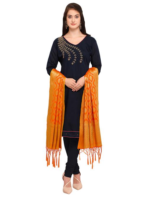 self-design banarasi dupatta - 15534375 - Very Small Image - 1
