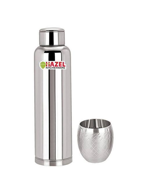 stainless steel water bottle with glass-900 ml - 15534762 - Very Small Image - 1