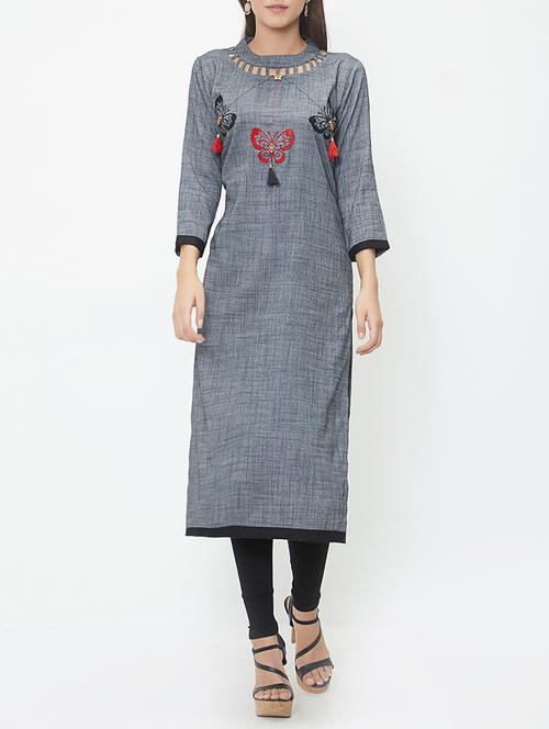 straight printed kurta - 15535395 - Very Small Image - 1