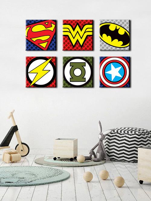wall décor canvas painting with frames for kids - 15535818 - Very Small Image - 1