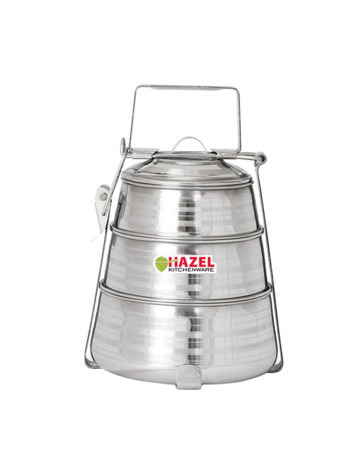 hazel steel tiffin pyramid - 3 containers set - 15536078 - Very Small Image - 1